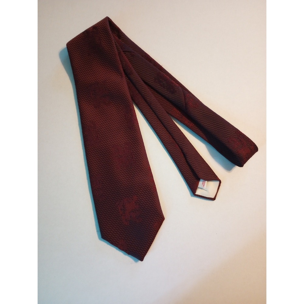 Towncraft Men's Burgundy 100% Polyester Vintage Neck‎ Tie